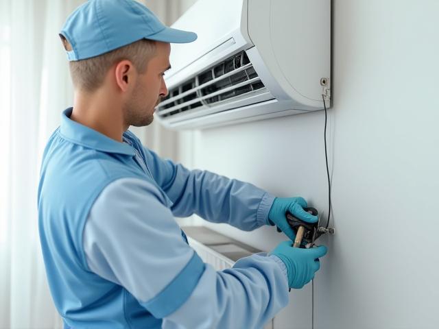 エアコン分解洗浄の様子